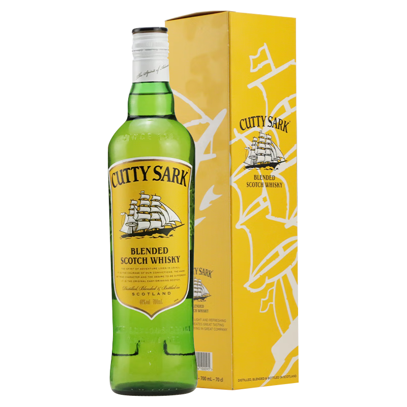 Cutty Sark 顺风 40%vol 调和型威士忌 700ml*2瓶 套装