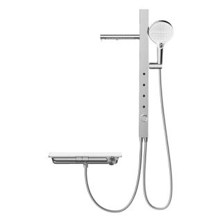 今日必买、国家补贴：Panasonic 恒温淋浴花洒套装卫浴纯铜琴键明装花洒V7