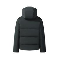 斐乐90鹅绒高蓬740+FILA羽绒服男2025冬可拆卸帽商务防水外套 暗碄绿-DG 175/96A/L