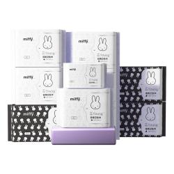 Miffy 日夜用卫生巾护垫透气学生安睡裤安心裤姨妈巾组合随心选 冻干B5 抑菌夜用300mm