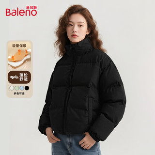 Baleno/班尼路 面包服外套女 黑色 2XL 女士夹克