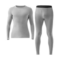 蕉内热皮3系保暖内衣男女士7A抗菌棉感秋衣秋裤套装加厚抓绒秋冬季 【男士】中麻灰 3XL