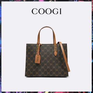 COOGI 咖啡色大包女士单肩包