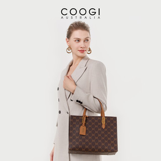COOGI 咖啡色大包女士单肩包