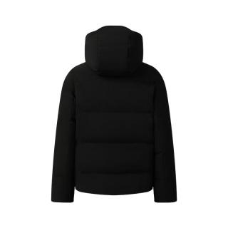 斐乐 斐乐男装鹅绒羽绒服2025冬季时尚休闲舒适保暖连帽外套 正黑色-BK 2XL 185/104A/XXL