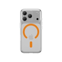爱否晶瓷雾羽适用iPhone 17ProMax手机壳全包按键苹果17Pro磁吸磨砂半透明玻璃壳ip17Pro超薄防摔保护套 晶透橙