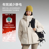 探路者 女款防泼水防风加厚羽绒服