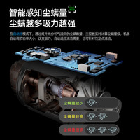 小狗除螨仪智能家用大吸力床上紫外灯杀菌除螨吸尘器 G10 Air 深空灰色