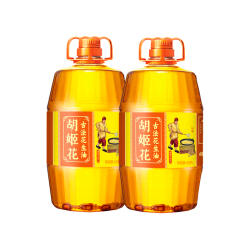 胡姬花 古法花生油 4.5L*2桶 压榨一级食用油