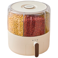 ecoco意可可米桶食品级旋转杂粮桶密封罐储米桶厨房杂粮收纳防虫米箱E2332