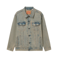 Levi's 李维斯 美式复古水洗做旧男士牛仔夹克