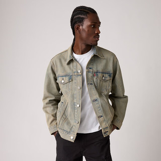 Levi's 李维斯 25年秋冬美式复古水洗做旧男士牛仔夹克 S