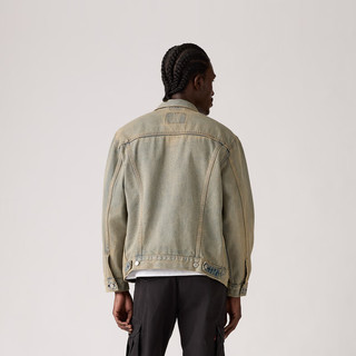 Levi's 李维斯 25年秋冬美式复古水洗做旧男士牛仔夹克 S