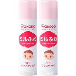 和光堂 2支日本Wakodo和光堂婴幼儿童润唇膏保湿补水男女宝宝嘴唇防干裂