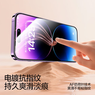 闪魔 苹果14 Pro Max钢化膜 高清抗指纹 2片装