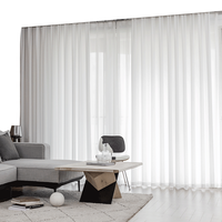 朵颐窗帘纱帘透光不透人北欧风格卧室钻石垂感现代简约客厅