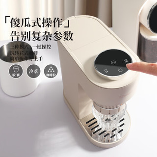 mongdio便携咖啡机家用小型半自动迷你意式咖啡机胶囊美式三合一家居馆 黑色咖啡机+钢芯磨豆机