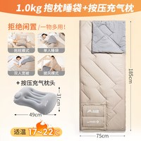 北山狼成人睡袋被子两用办公室午休旅行便携单人轻量化四季通用款