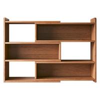 三栖虎桌面置物架桌上书架多层书桌收纳储物柜子简易家用办公小书柜 三层双柜门深胡桃【可伸缩60-110CM】 结实框架 灵活伸缩