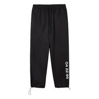 美特斯邦威（Meters Bonwe）休闲裤男秋季运动潮流直筒裤子男舒适休闲-不参与买免活动 N款-影黑-男款 S 男165女155