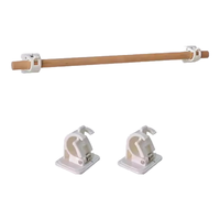 圆本布艺收纳挂袋墙挂式床头门后悬挂式储物袋壁挂杂物置物袋 【搭配工具】木棍+免钉托2个