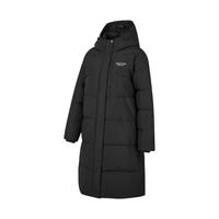 斯凯奇Skechers羽绒服女石墨烯中长款保暖连帽防泼水面包外套