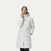 Haglöfs火柴棍Proof Long Down Hood女子650蓬户外长款羽绒服