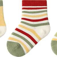 巴拉巴拉 不勒腿三双装儿童袜子宝宝保暖冬季厚男童女童毛圈袜弹力儿童短袜