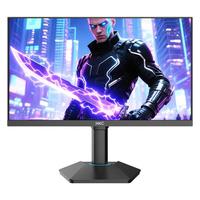 HKC 24.5英寸G25H5 原生360Hz超频400HZ电竞显示器FastIPS直面HDR认证1Ms硬件防蓝光升降旋转电脑屏 G25H5Pro搭配黑色机械臂