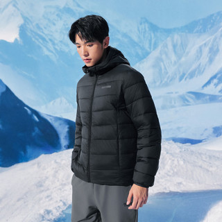 斯凯奇 棉服梭织裥棉连帽外套