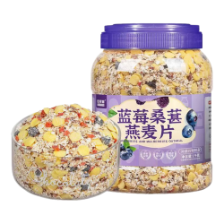 欧享客 蓝莓桑葚坚果燕麦片 1kg*1罐