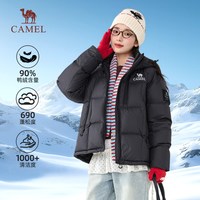 【迪丽热巴同款】骆驼 CAMEL户外羽绒服女26冬季加厚保暖面包服外套