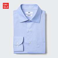 优衣库男装高性能修身防皱衬衫/长袖衬衣482342 60 浅蓝色 3XL