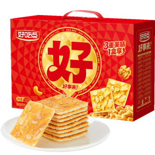 88VIP：好吃点 香脆饼干礼盒1072g