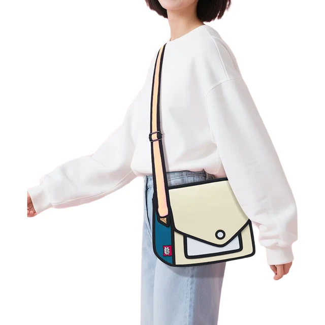 JumpFromPaper【新年】嘻嘻包mini款二次元斜挎通勤单肩包女 米色