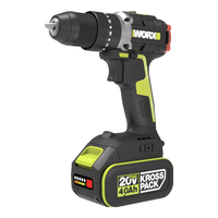 WORX 威克士 20V无刷冲击钻WU369(4.0单电)手电钻锂电池手枪钻墙上打孔混凝土
