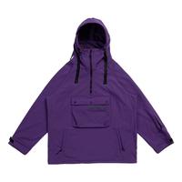 NOBADAY 男女款单板软壳紫色滑雪服套装保暖防水外套卫衣户外