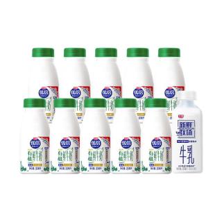 光明 优倍浓醇鲜牛奶185ml*6瓶+优倍有机鲜奶185*6瓶