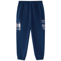 FILA 男中大童（130-170）裤子男童运动休闲宽松百搭梭织长裤