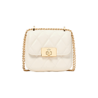 kate spade 元旦赠礼2025品牌自营CAREY小号菱格牛皮革单肩包链条包