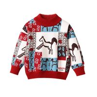 百亿补贴：史努比 中大童新年毛衣套头男女孩针织加绒不起球秋冬马年上衣