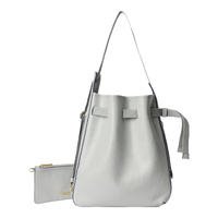 爱步（ECCO） 单肩包女 手提单肩轻奢女包 中号肩背包9108050 水泥灰910805090533