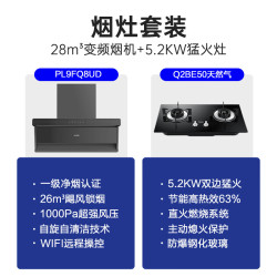 海尔 Leader 懒人系列 CXW-358-PL9FQ8UD +Q2BE50 顶侧三吸烟灶套装