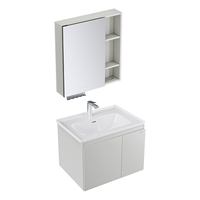 九牧（JOMOO）【超大收纳】浴室柜陶瓷一体盆洗脸盆柜冷灰色70cmA2741-13LD-S