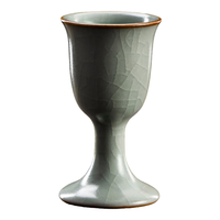 容山堂汝窑酒具酒杯白酒分酒器高级感家用二两白酒杯分酒壶 天青汝窑小酒杯