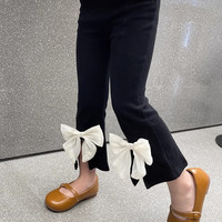 顺美乐 shunmeile/顺美乐儿童喇叭裤春秋季开叉洋气时尚女童宝宝百搭外穿