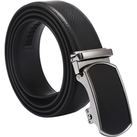 京东京造 真皮男士皮带荔枝纹自动扣生日礼物送男友实用110cm