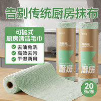 LYNN 厨房周抛懒人抹布 干湿两用洗碗巾 25*25cm 20张 重油污清洁