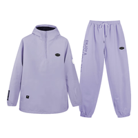 乐凯奇（LECAGE）专业滑雪服套装单双板纯色女款防水保暖雪裤男套装