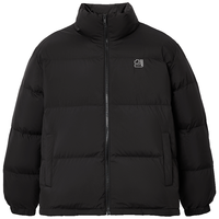 杰克琼斯 杰克·琼斯（JACK&JONES）杰克琼斯男装冬季羽绒服商务通勤休闲立领外套 E40黑色 L （180）